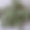 25 petites roses en satin couleur vert pale 