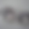 2 grosses perles pampilles  en plastique transparent 