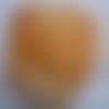 Ruban voile organza - 3 m x 7 cm  - orange a paillettes grande largeur (7 cm) 