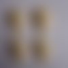 4 visages profils feminins tournes vers la droite, en porcelaine froide 