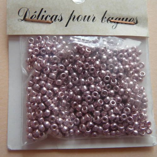 Miyuki "delicas" 11/0 - sachet de 5 g -  couleur rose praline 
