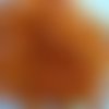 50 g de perles rocailles tubes couleur  orange 