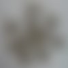 Apprets : 10 jolis connecteurs separateurs 3 rangs en metal argente 