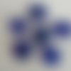 Perles bleues - ensemble de perles en verre couleur bleue 