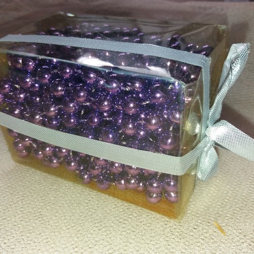 Guirlande noël - guirlande de perles - 8 m - couleur violette - décorations - fêtes, embellissement, ...