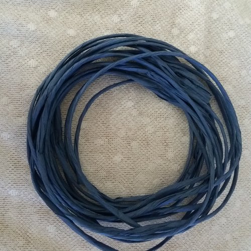 9 m de ficelle papier couleur bleue - pour créations diverses, décorations, tous loisirs créatiifs
