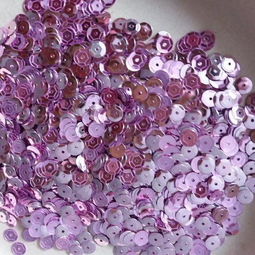 Sachet de 50 g sequins rose violine _ broderie, loisirs créatifs