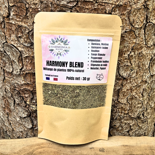 Mélange de plantes naturelles sans nicotine | goût floral et fruité | alternative au tabac | harmony