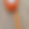 1 mètre de ruban satin 10 mm orange