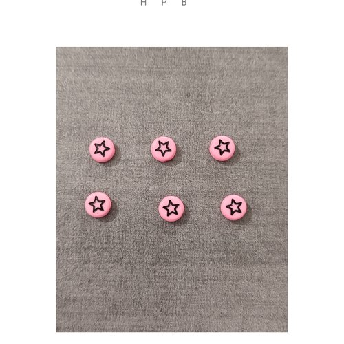 Lot de 6 perles palets acryliques