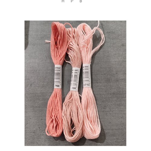 Lot de 3 échevettes coton