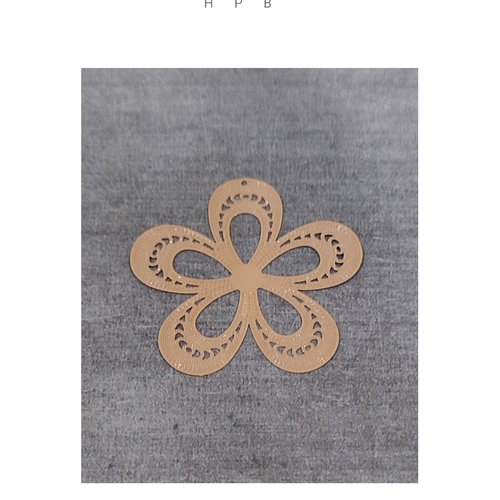 Estampe fleur en laiton