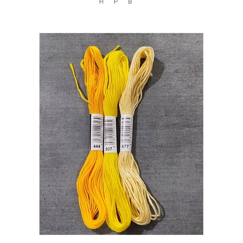Lot de 3 échevettes coton