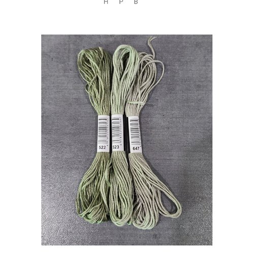 Lot de 3 échevettes coton