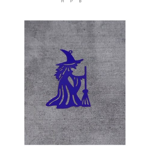 Estampe sorcière en laiton