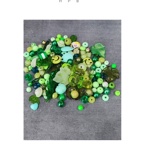 Assortiment de 100 éléments coloris vert