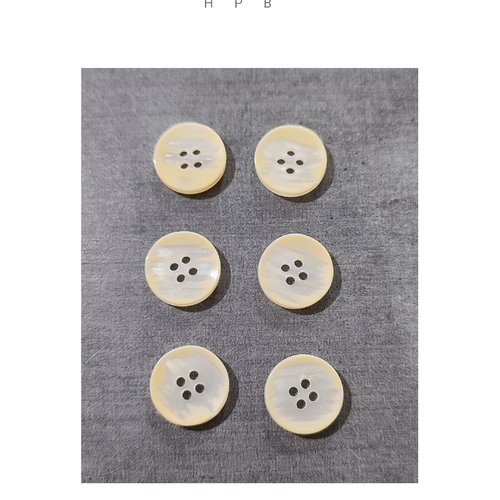 Lot de 6 boutons acryliques