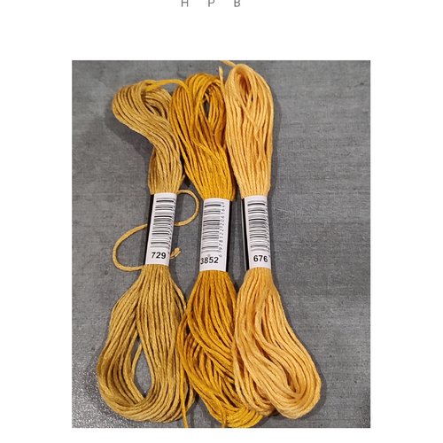 Lot de 3 échevettes coton