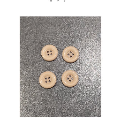 Lot de 4 boutons acryliques ronds