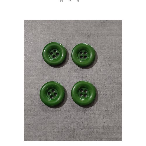 Lot de 4 boutons acryliques ronds