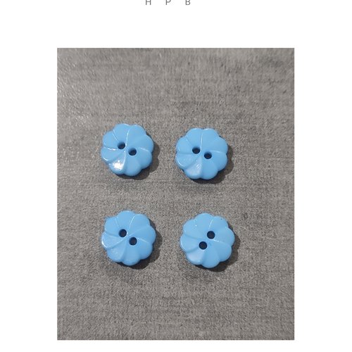 Lot de 4 boutons fleurs