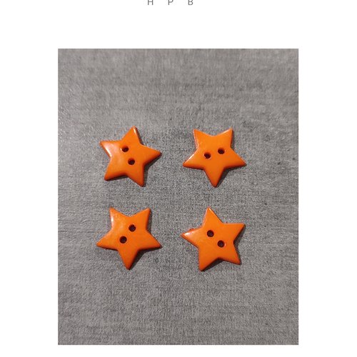 Lot de 4 boutons étoiles