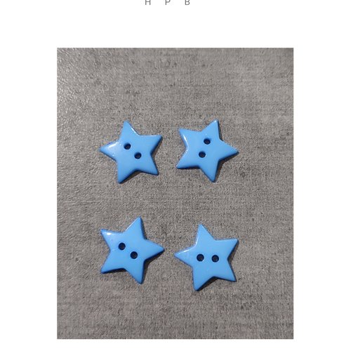 Lot de 4 boutons étoiles
