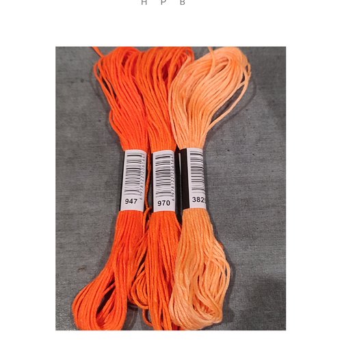 Lot de 3 échevettes coton