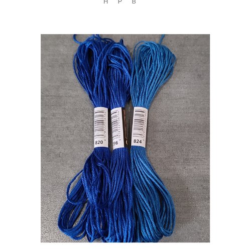 Lot de 3 échevettes coton