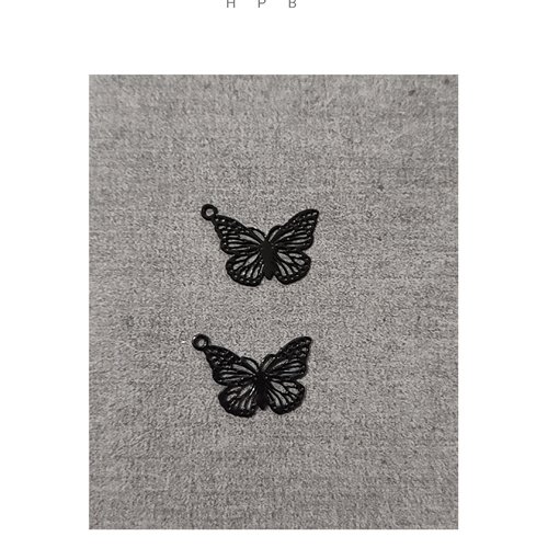 Lot de 2 estampes en forme de papillon