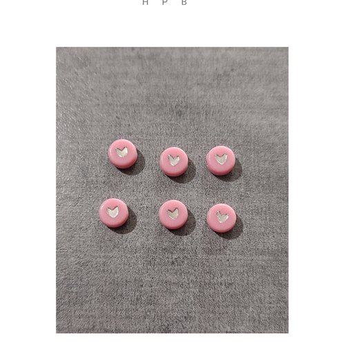 Lot de 6 perles palets acryliques