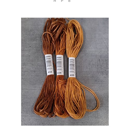 Lot de 3 échevettes coton