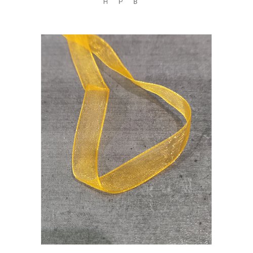 1 mètre de ruban organza 10 mm