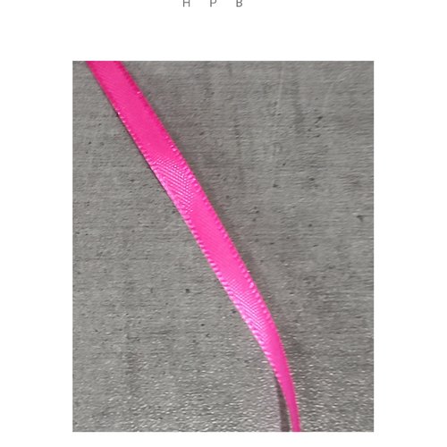 1 mètre de ruban satin 6 mm fuchsia