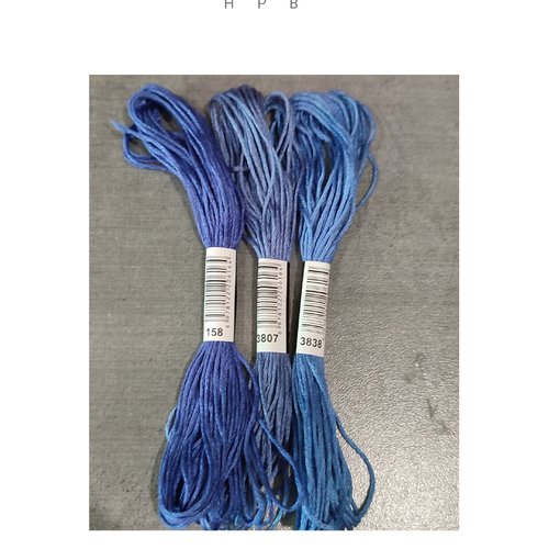 Lot de 3 échevettes coton