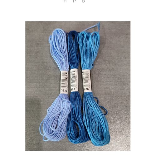 Lot de 3 échevettes coton