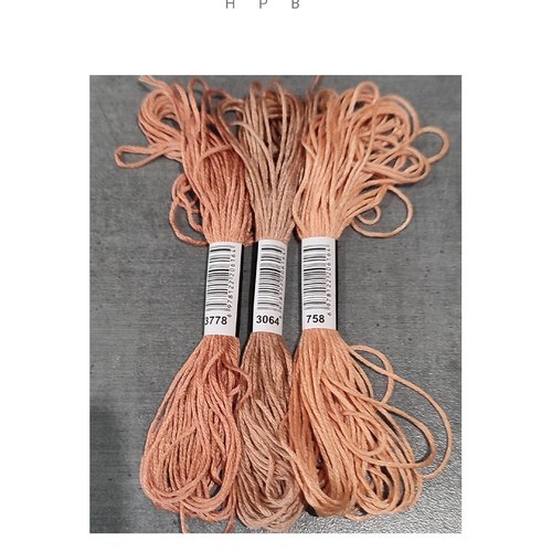 Lot de 3 échevettes coton