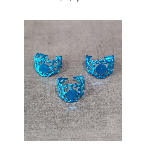 Lot de 3 supports de bague en aluminium