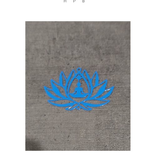 Estampe déesse et fleur de lotus
