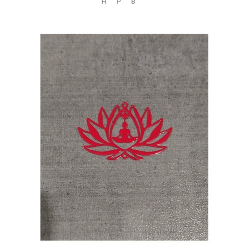 Estampe déesse et fleur de lotus