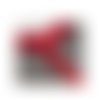 1 mètre de ruban satin 12 mm rouge