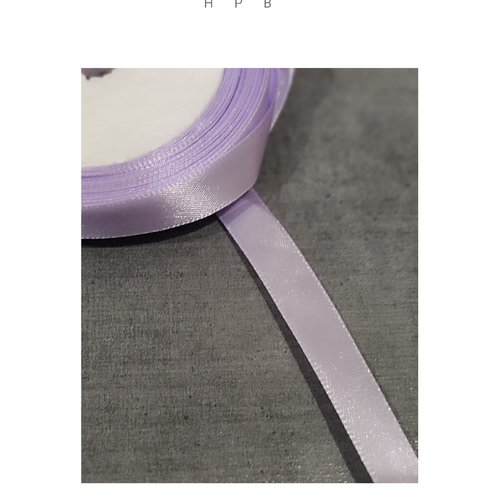 1 mètre de ruban satin 12 mm violet