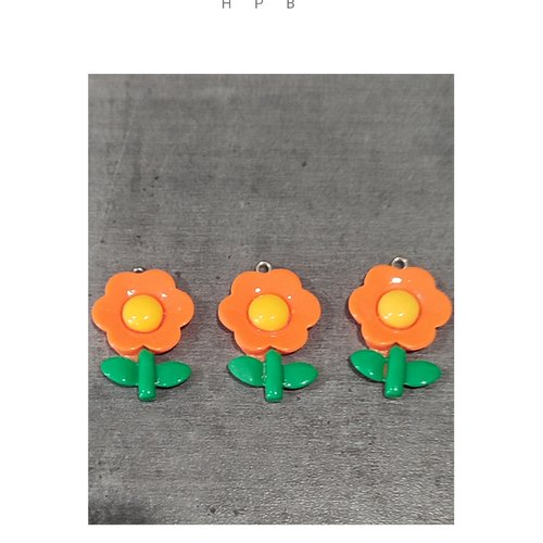 Assortiment de breloques résine fleurs