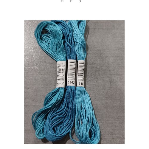 Lot de 3 échevettes coton