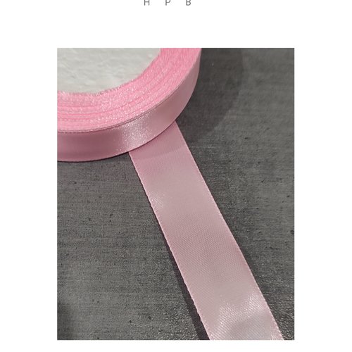 1 mètre de ruban satin 20 mm rose