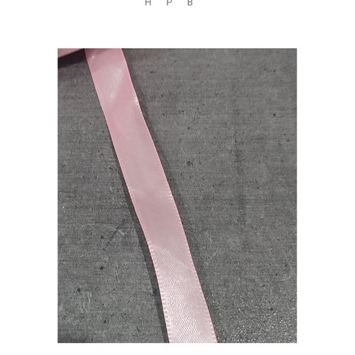 1 mètre de ruban satin 12 mm rose