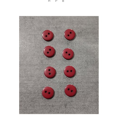 Lot de 8 boutons acryliques ronds