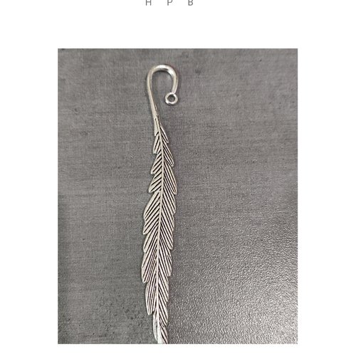 Support de marque page en métal argenté