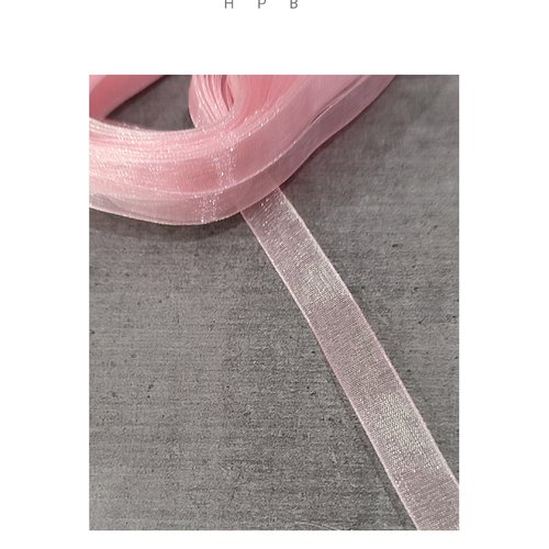 1 mètre de ruban organza 10 mm