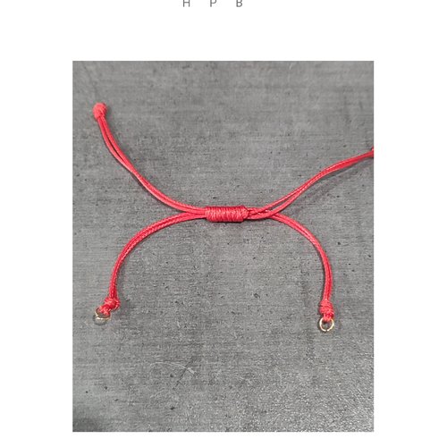 Cordon polyester ciré et tressé pour bracelet